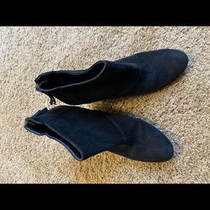 Nine West Suede Wedge Booties - Size 8.5